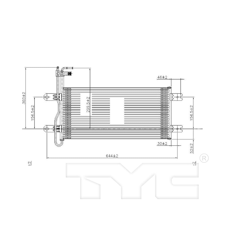 External TYC Transmission Oil Cooler Compatible with 2004-2014 Nissan Pathfinder