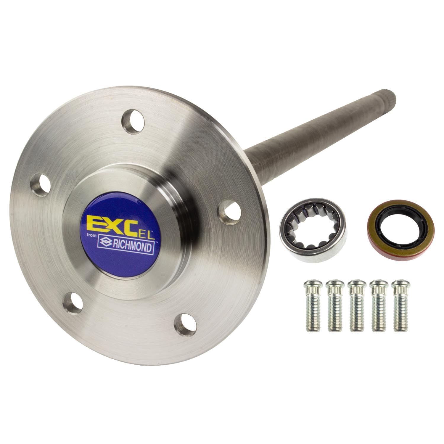 Axle Shaft Assembly EXCel For GM 8.875" (12 Bolt); 31.28125" Overall Length; 5 X 5 Lug Pattern; 30 Spline; Includes Bearing, Seal And Studs