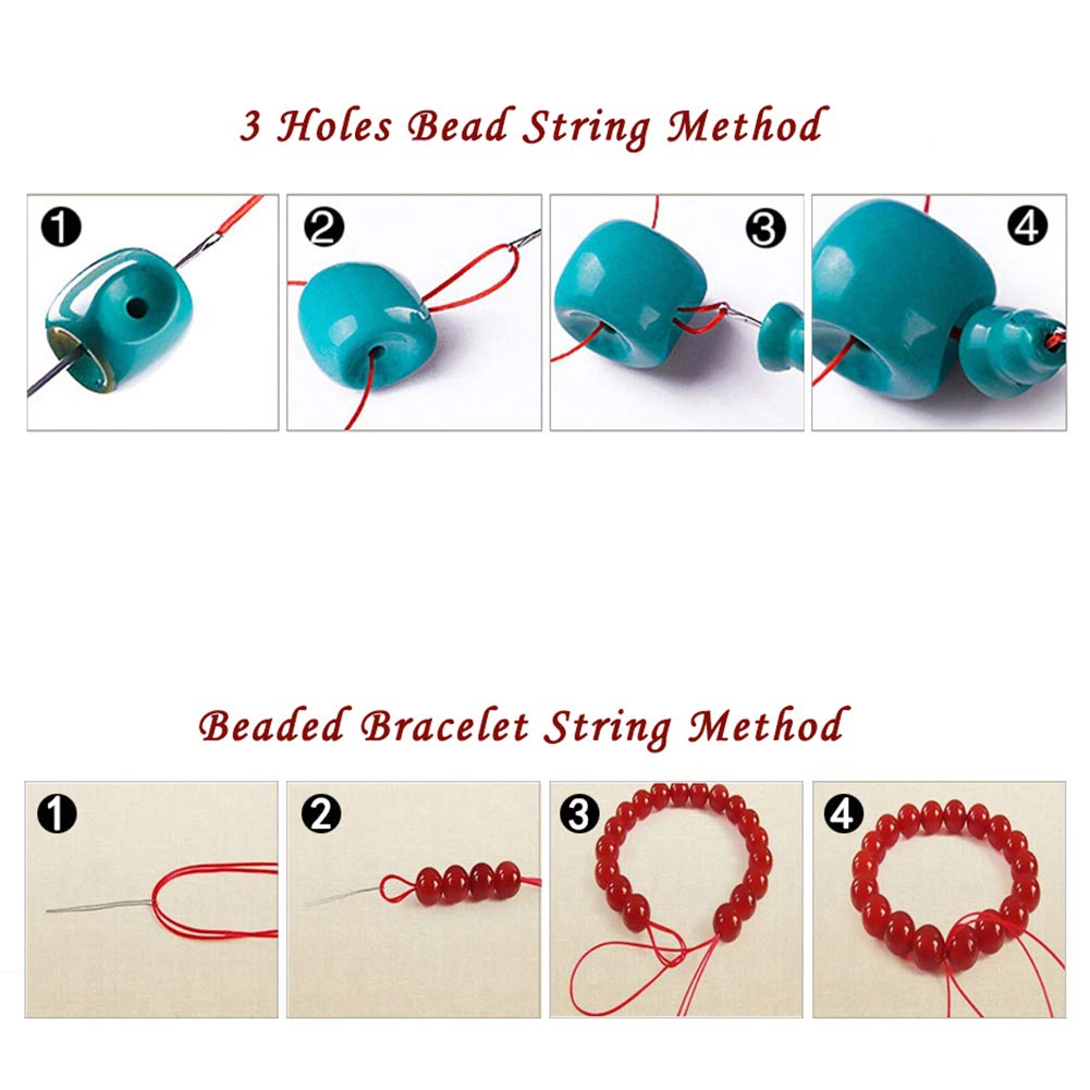 10 Bundles JEWELEADER About 260 Yard Nylon Jewelry Thread Cord 1mm Shiny Silky Rattail Cord Chinese Knotting Beading Cord for DIY Jewellery Making Macrame Kumihimo Shamballa Friendship Bracelet - Snow