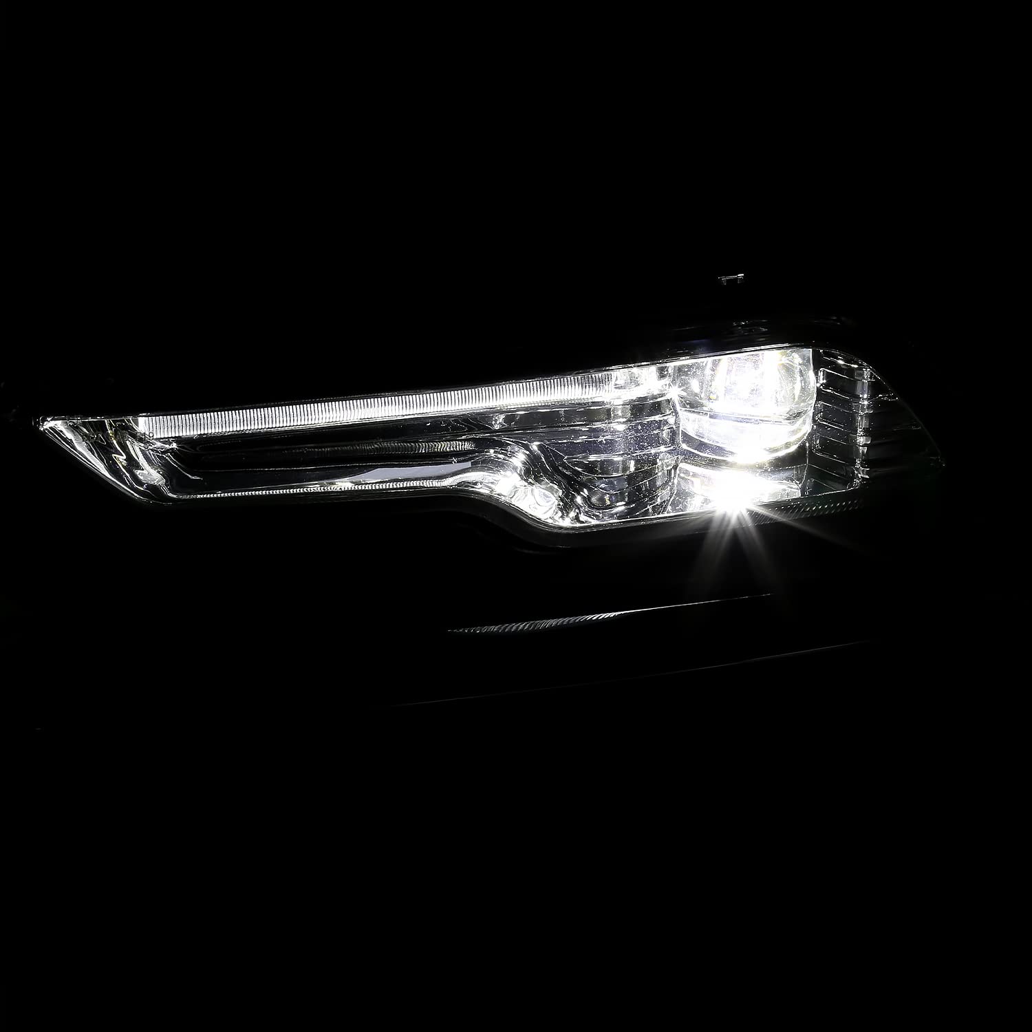 LED Fog Lights Spec-D Tuning Clear Lens + Built-In LED Bulbs + Switch Included Compatible with Ford Fusion 2017-2018 L+R Pair Assembly
