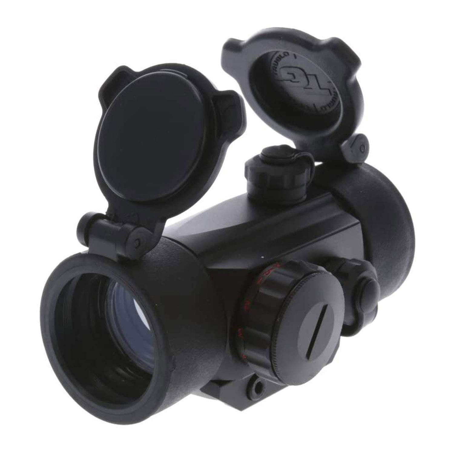 Dual-Color TRUGLO 1x30mm 5-MOA Hunting Durable Lightweight Waterproof Fogproof Shock Resistant Adjustable Aluminum Red / Green Dot Sight Flip-Up Lens Caps Included