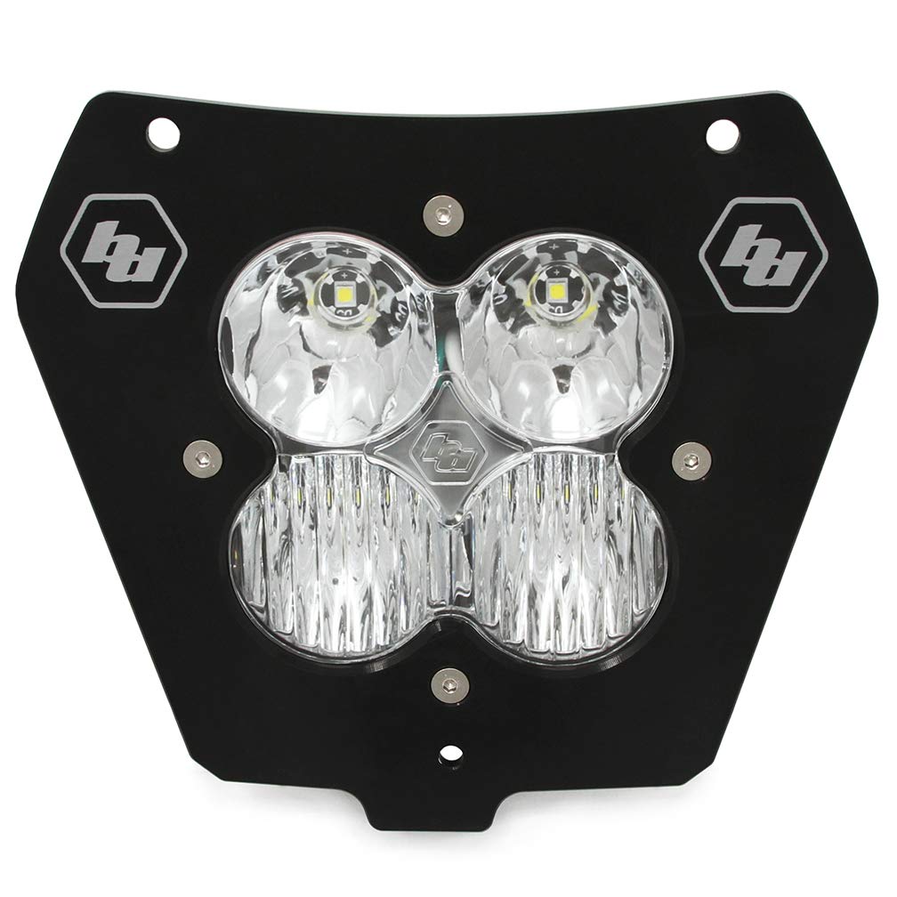 Baja Designs LED Headlight Kit XL Sport (D/C) for KTM Motorcycle 2014-2016 (Driving/Combo; Clear)