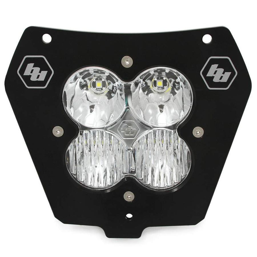 Baja Designs LED Headlight Kit XL Sport (D/C) for KTM Motorcycle 2014-2016 (Driving/Combo; Clear)