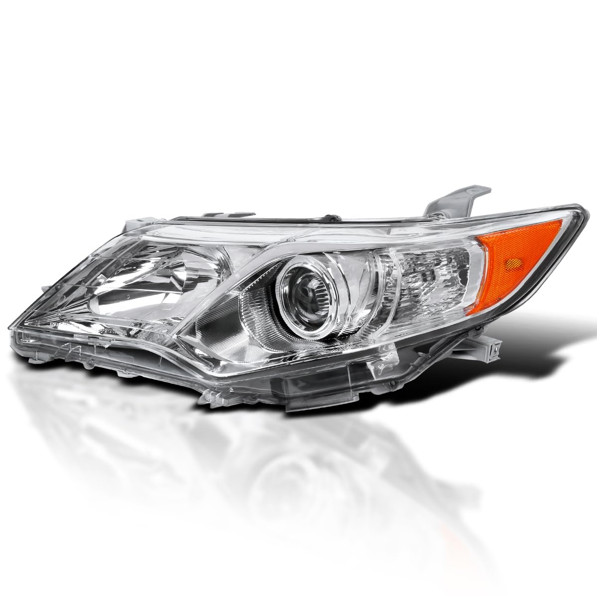 Left Driver Side SPEC-D TUNING Chrome Projector Headlight Compatible with 2012-2014 Toyota Camry