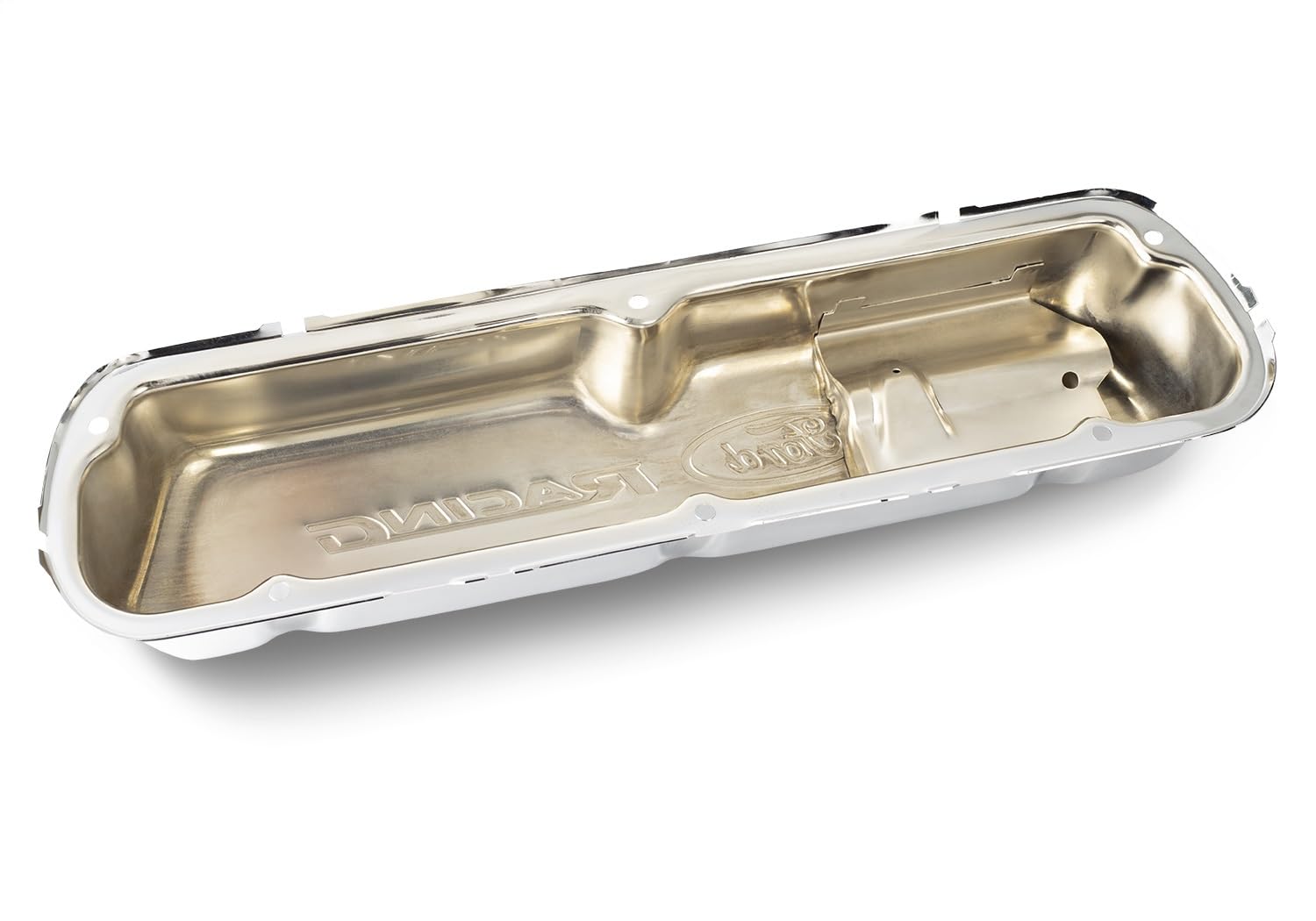 Replacement for Ford Performance Parts/Compatible with - 302-071 - Chrome Steel Valve Cover Set w/Replacement for Ford Racing Logo