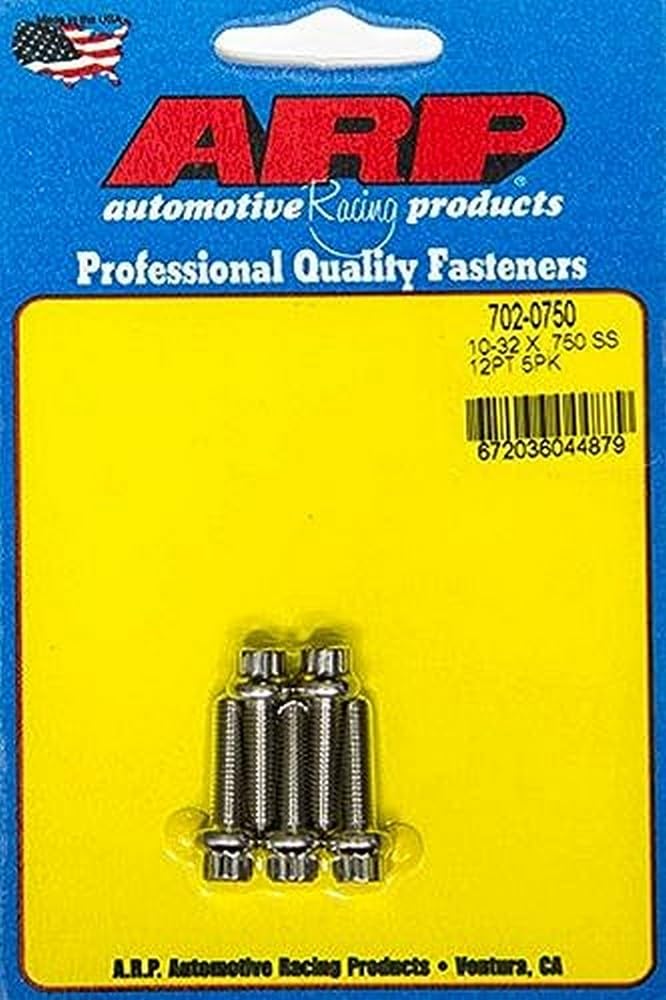 Bolt Kit ARP 702-0750 (S/S -12pt (5pk)10-32 x .750)