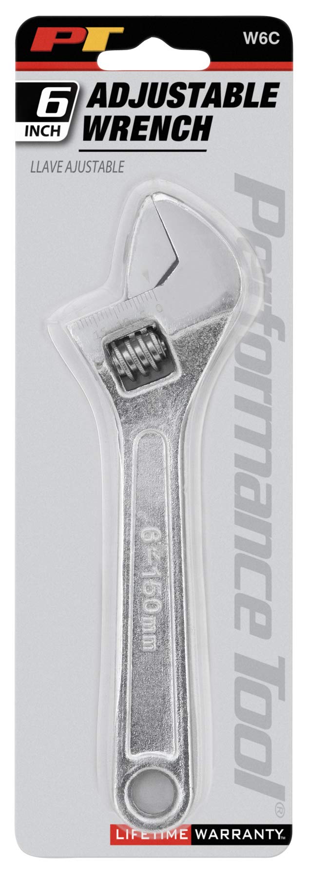 W6C Performance Tool 6-Inch Adjustable Wrench