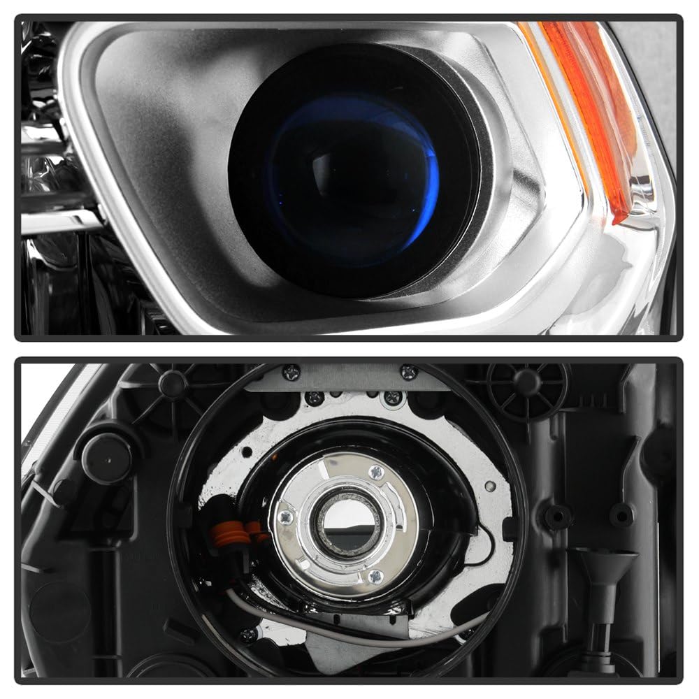 Dodge Durango 2014-2017 Spyder (OE) Halogen Without DRL LED Models Only (Do Not Fit Xenon HID Models) OEM Style Driver Side Headlight - Left - Chrome
