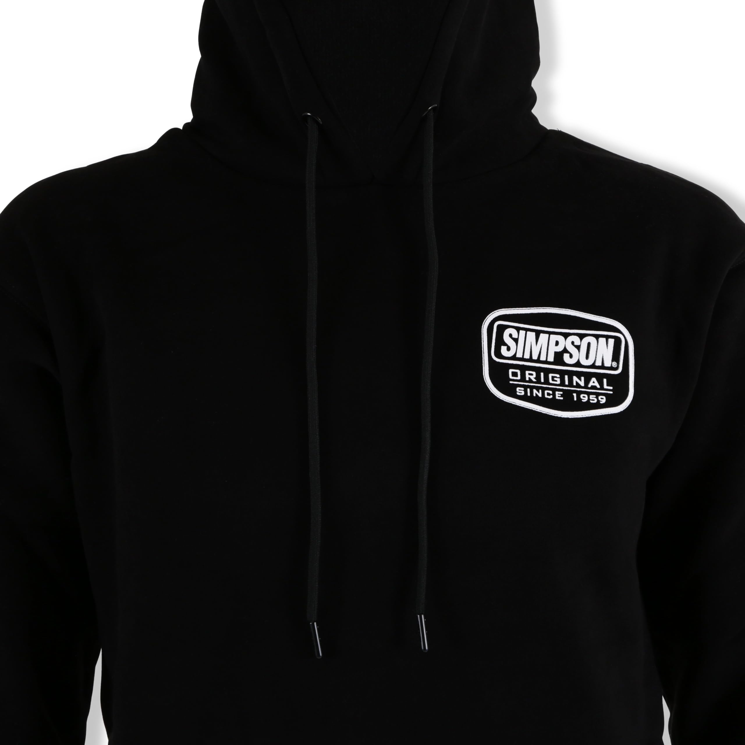 Original Logo Simpson Racing Hoodie - Adult XL - Black - Each