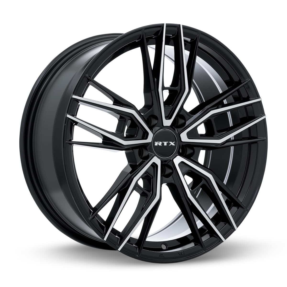 083048 • RTX® Scepter • Gloss Black Machined • 18x8 5x114.3 ET40 CB73.1