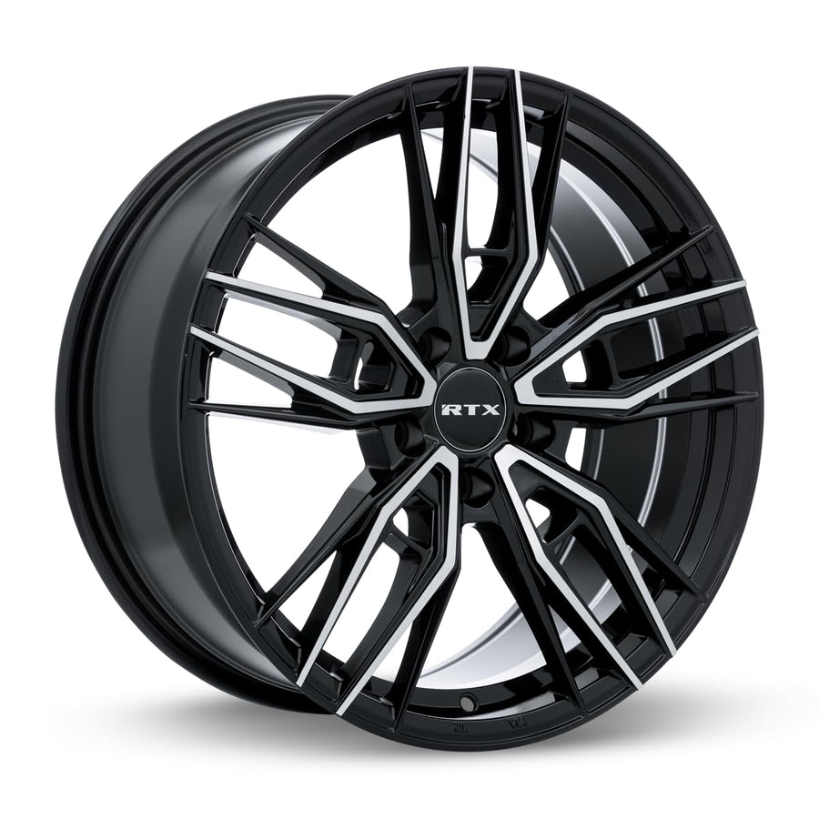 083048 • RTX® Scepter • Gloss Black Machined • 18x8 5x114.3 ET40 CB73.1