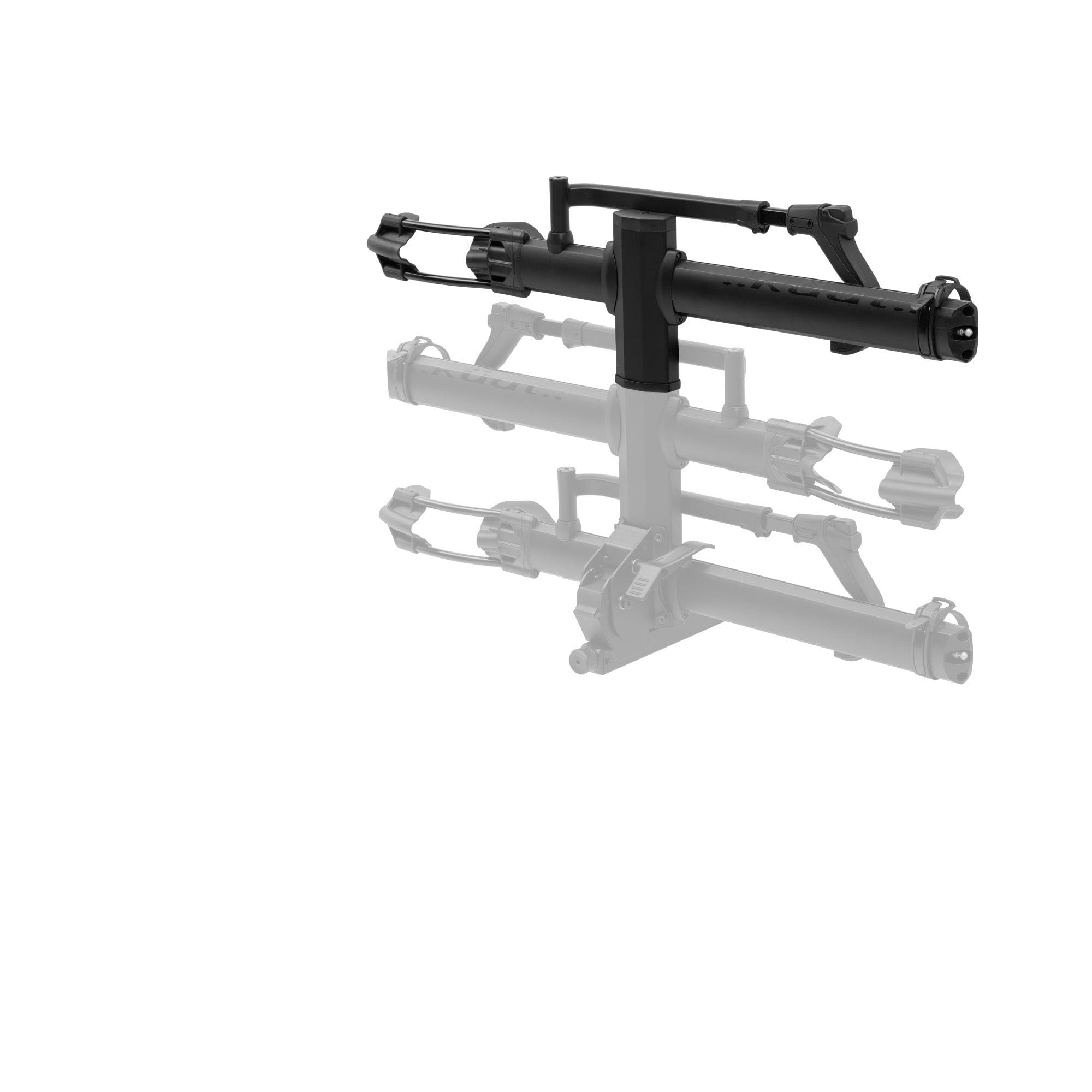 KUAT NV 2.0 Base Add-On | Hitch-Mounted Bike Rack with 1-Bike Add-On: Quick Change from 2 to 3 Bikes | E-Bike Compatible| All-Metal Construction | Adjustable Front Tire Cradle System (BAO1B)