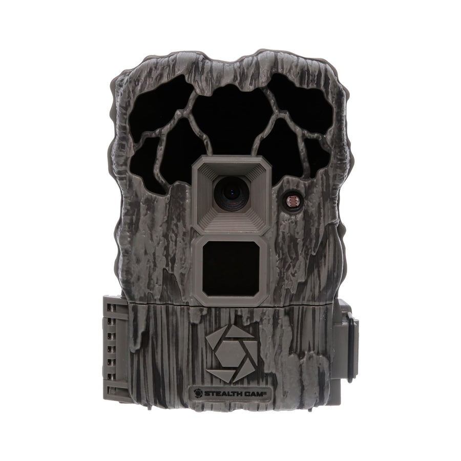 Combo Pack Stealth CAM QS20NG - 20MP Photo & 720P Video at 30FPS 0.8 Sec Trigger Speed 80Ft Detection IR Range Hunting No Glo Trail Camera, 8 AA Batteries & 16GB SD Card