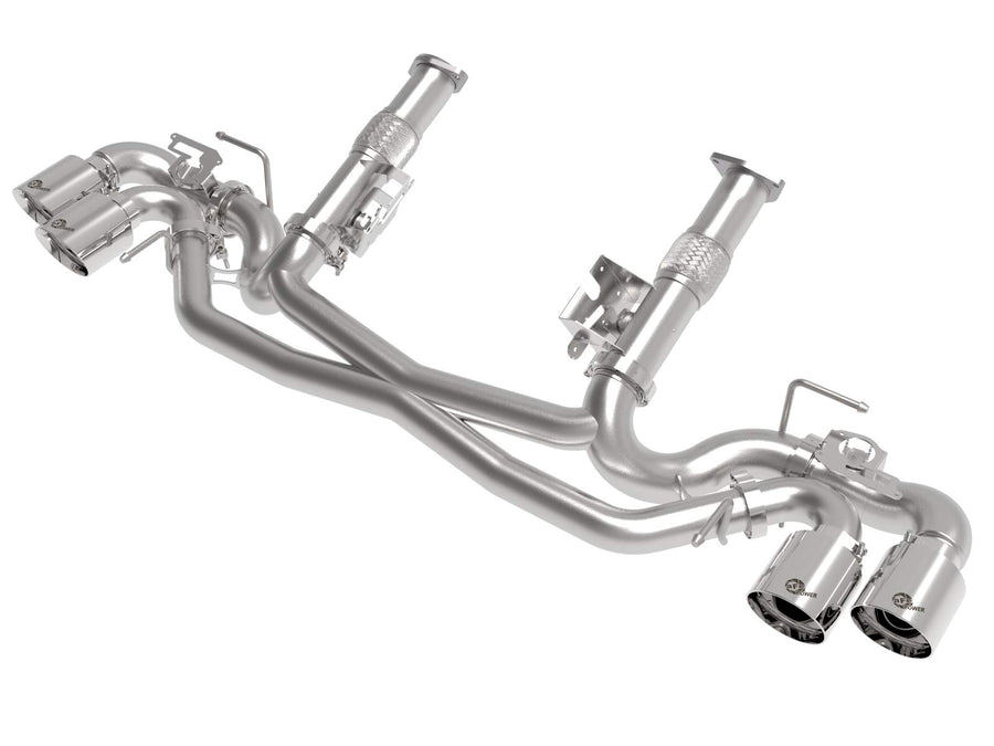 MACH Force-Xp Cat-Back Exhaust System aFe Power for Chevrolet Corvette, 2-1/2", 304 Stainless Steel, Polished Tips