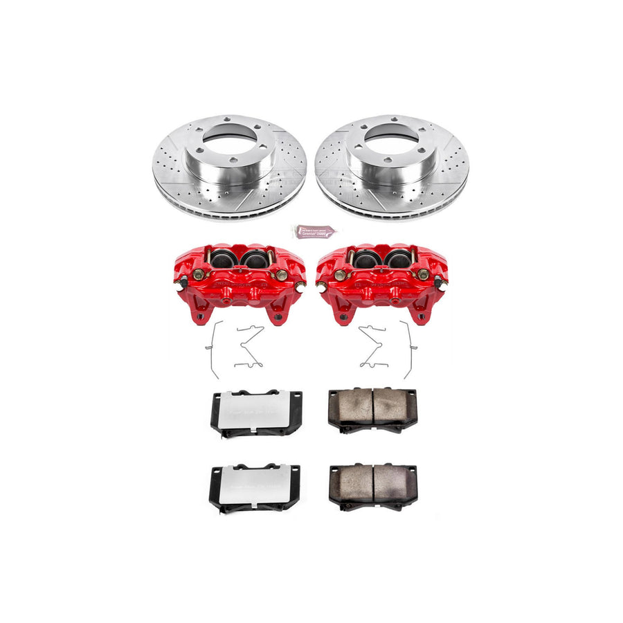 Power Stop Front KC2323-36 Z36 Truck and Tow Brake Kit with Calipers For Toyota Sequoia 2001-2002, Toyota Tundra 2000-2002 [Model Specific]