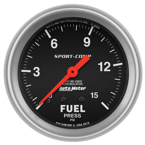 Auto Meter Sport-Comp 3413 Mechanical Fuel Pressure Gauge