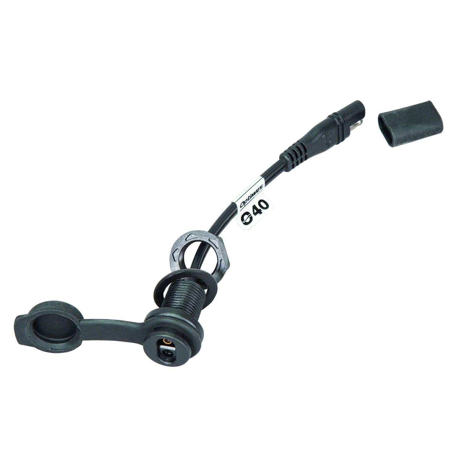 Optimate Tecmate Cable, O-40s, Weatherproof Bulkhead/Panel Mount SAE Power Point