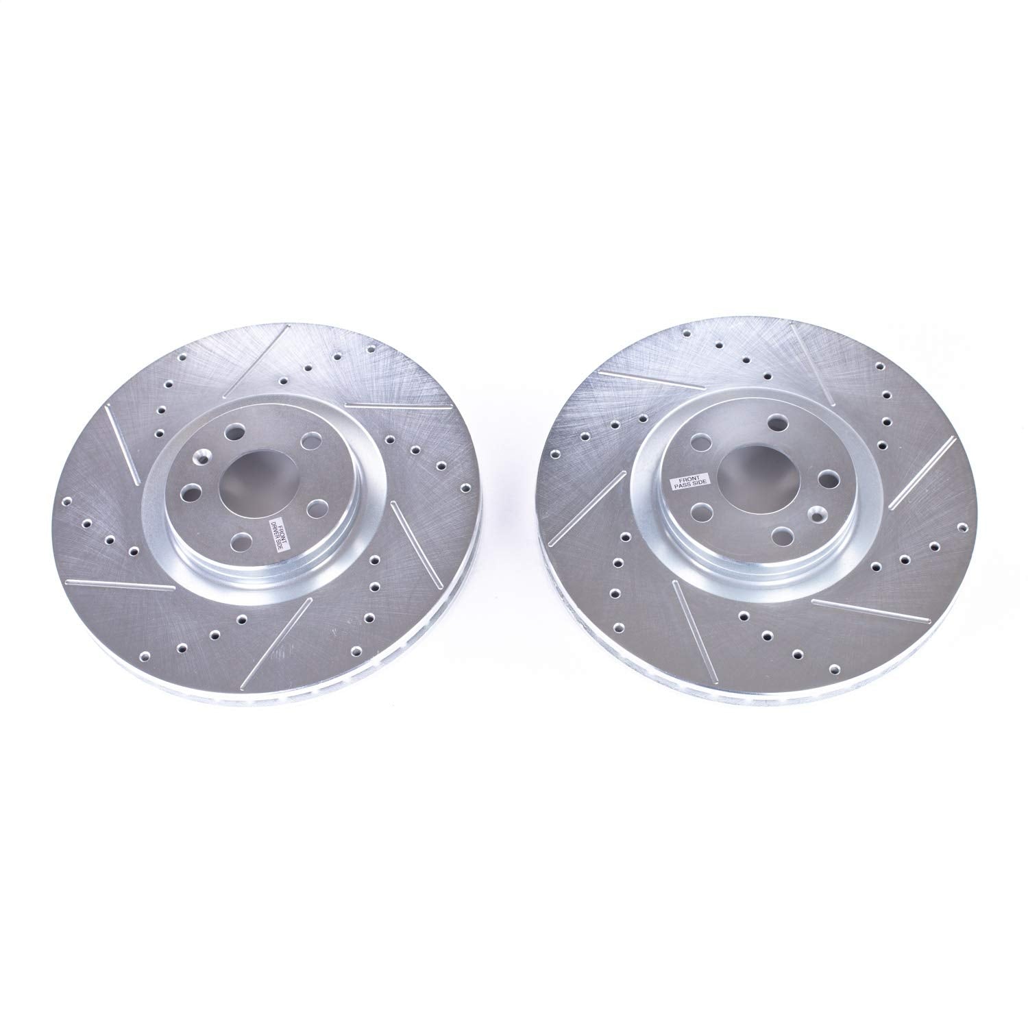 Drilled and Slotted Power Stop EBR1642XPR Front Brake Rotor Pair