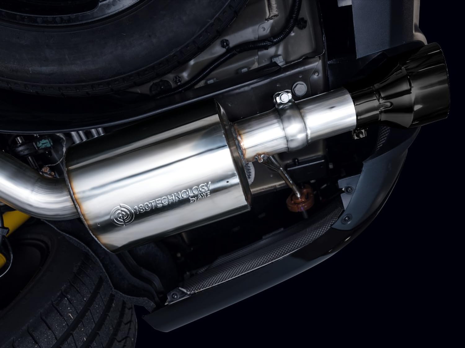 AWE Tuning Cat-Back Touring Exhaust, Black Tips for 2018-2023 Durango 6.4L/6.2L