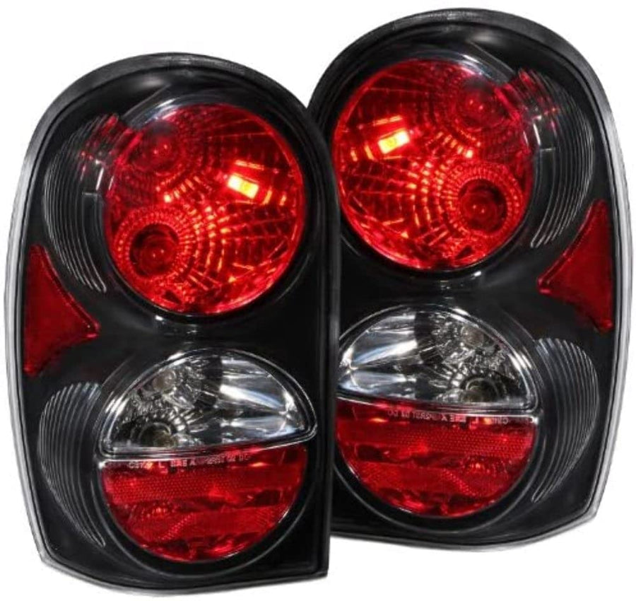 Black Euro Tail Light Set-Clear Lens ANZO USA 211108