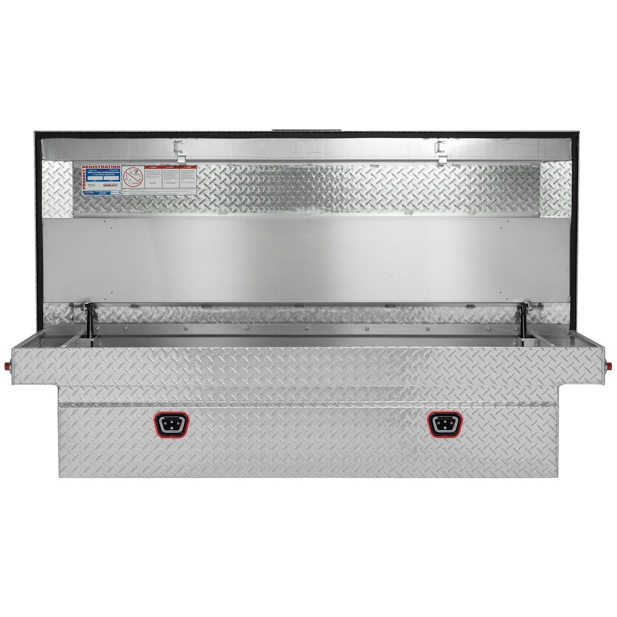 Weather Guard Saddle Box Model 117-0-04, Aluminum, Full Extra Wide, Clear, 14.4 cu ft