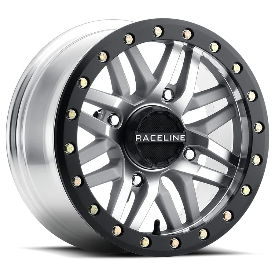 Raceline A91MA-47056+10 Beadlock Ryno Wheel - 14x7-5+2 Offset - 4/156 - Black
