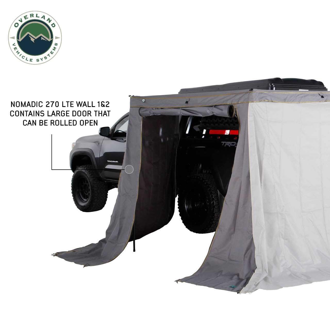 HD Nomadic 270 LTE Awning Wall Drivers Side 1 and 2 | Dark Gray | Awning Sold Separately | 18309909