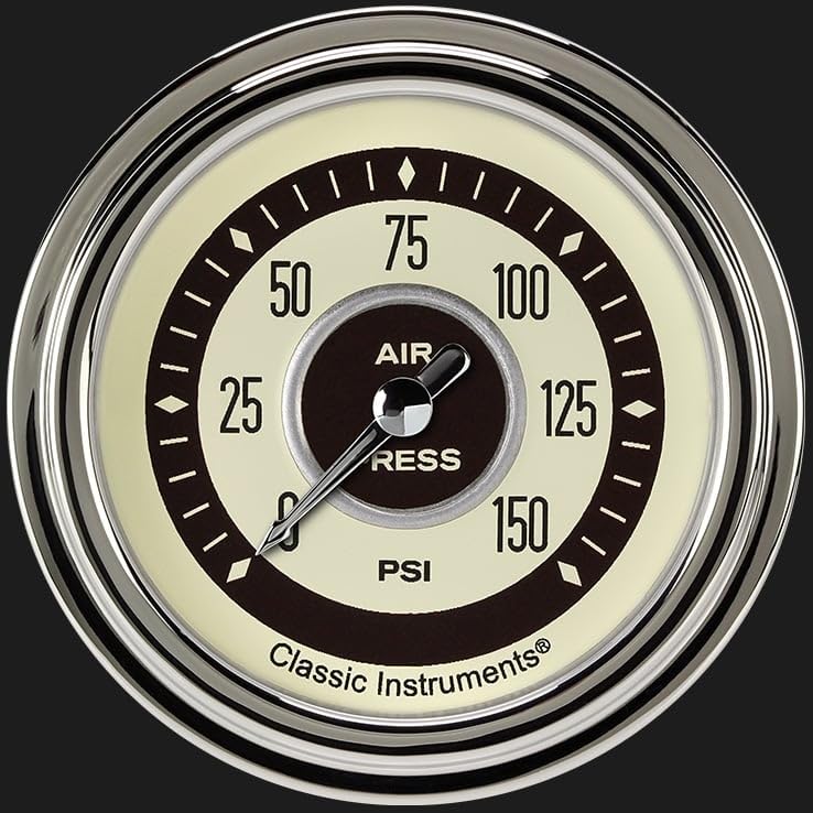 Nostalgia Classic Instruments 2 5/8" Air Pressure 150 PSI Electric