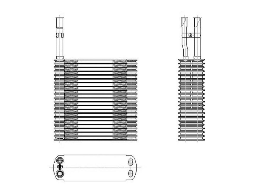 Replacement TYC 96049 Heater Core