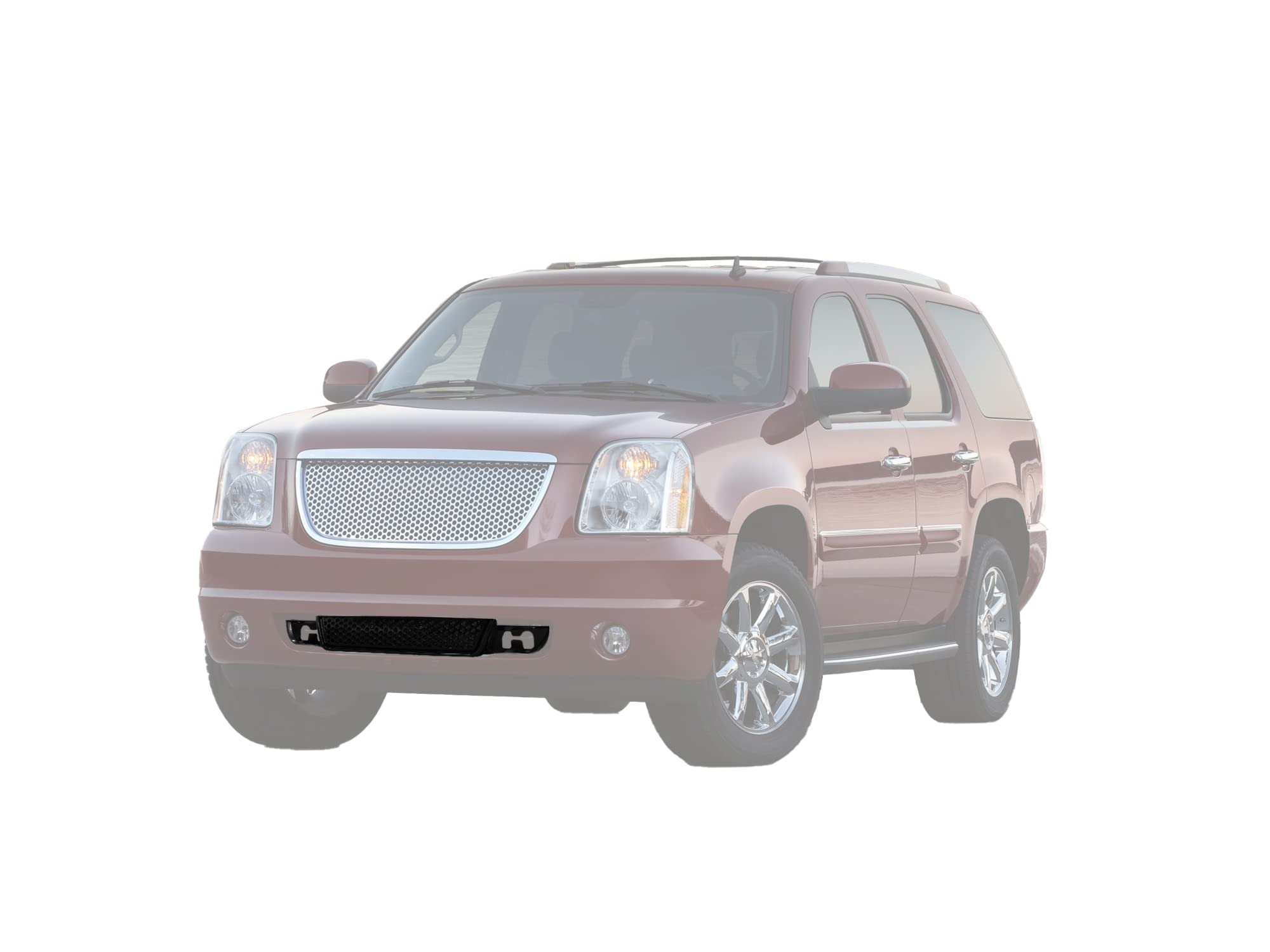 7148741 Armordillo USA Mesh Front Hood Grille - Gloss Black Fits 2007-2014 GMC Yukon
