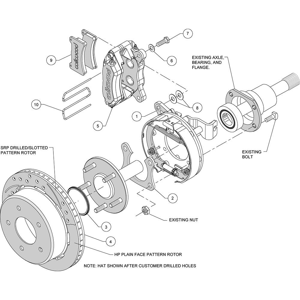 P-Brake Kit, Drilled FDP-LP 11.00"