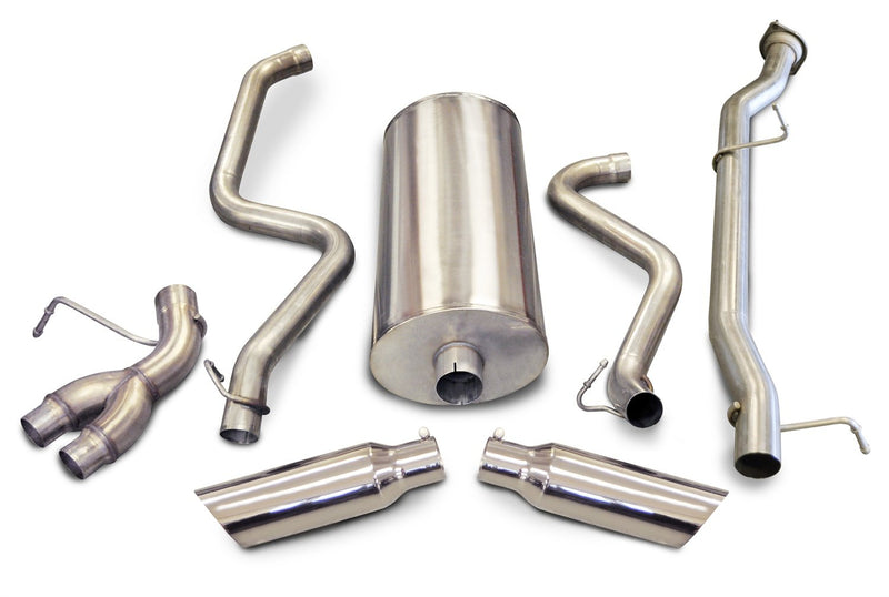 dB Performance CORSA 24899 Polished Split Side Exit Catback Exhaust System with 4" Slash Cut Tip