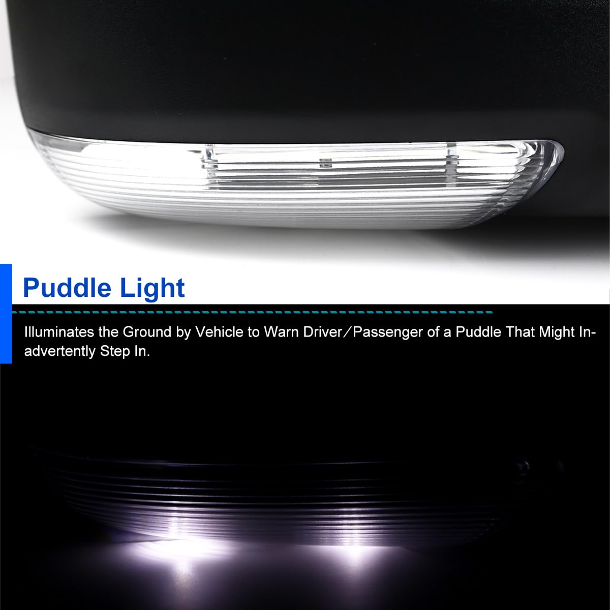 Spec-D Tuning Right Passenger Side Heated Foldable LED Signal Mirror Compatible with 2009-2012 Dodge Ram 1500