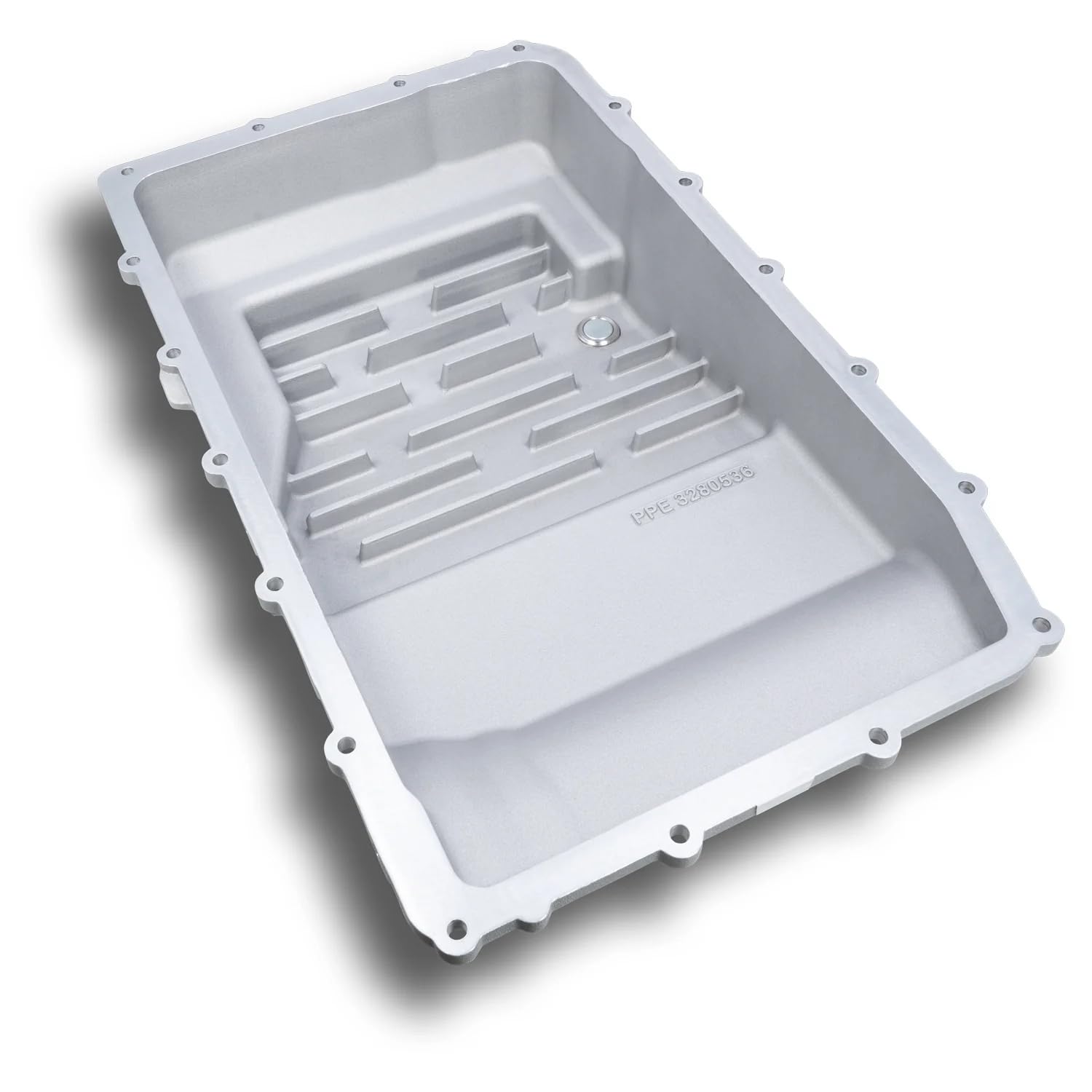 Heavy Duty PPE Cast Aluminum Deep Transmission Pan (Brushed) 328053120 Compatible with 2017+ F150 with 10R80 Transmission