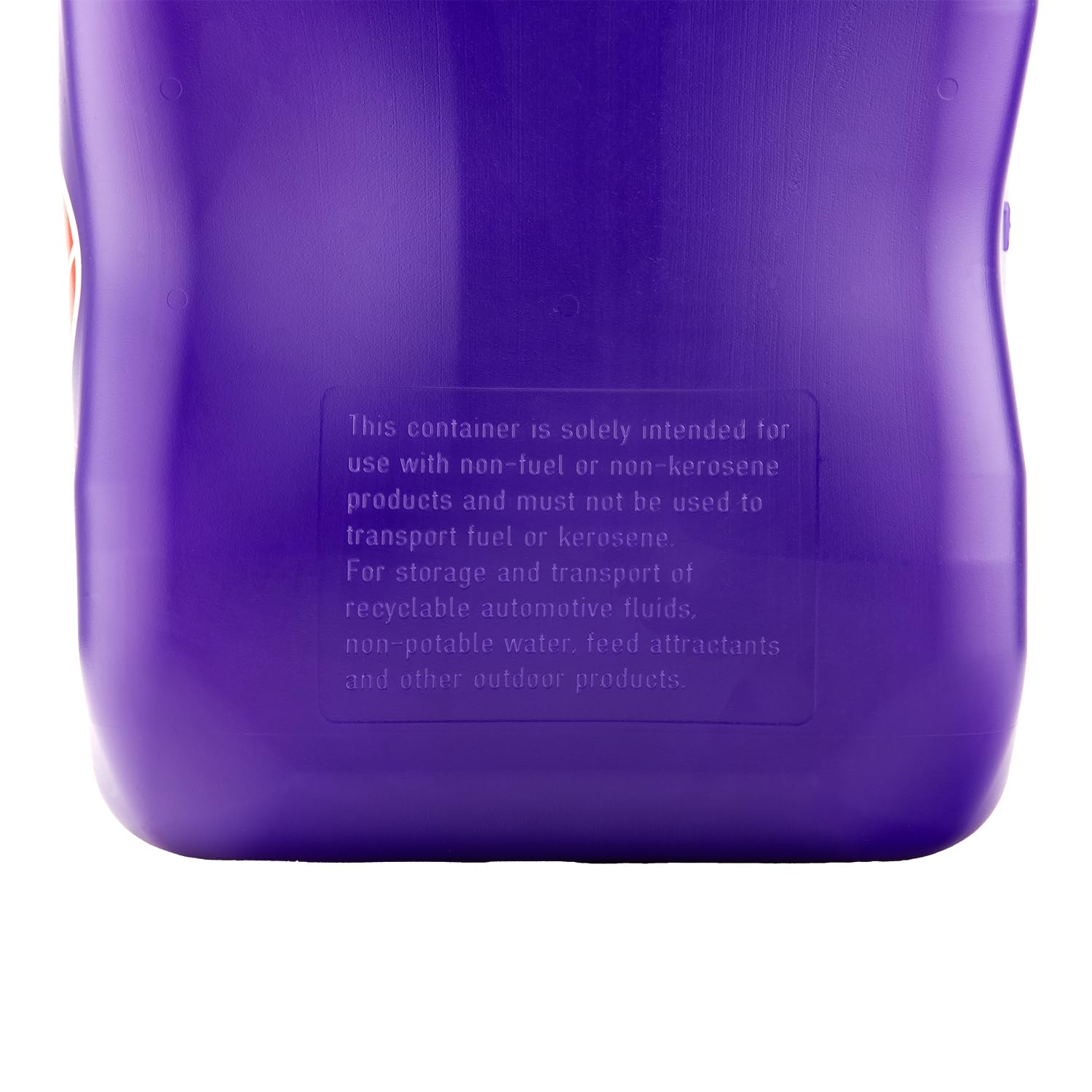5.5 Gallon VP Racing Motorsport Racing Jug with Contoured Handle, Multipurpose Cap and Rubber Gaskets, Translucent Purple (1 Pack)