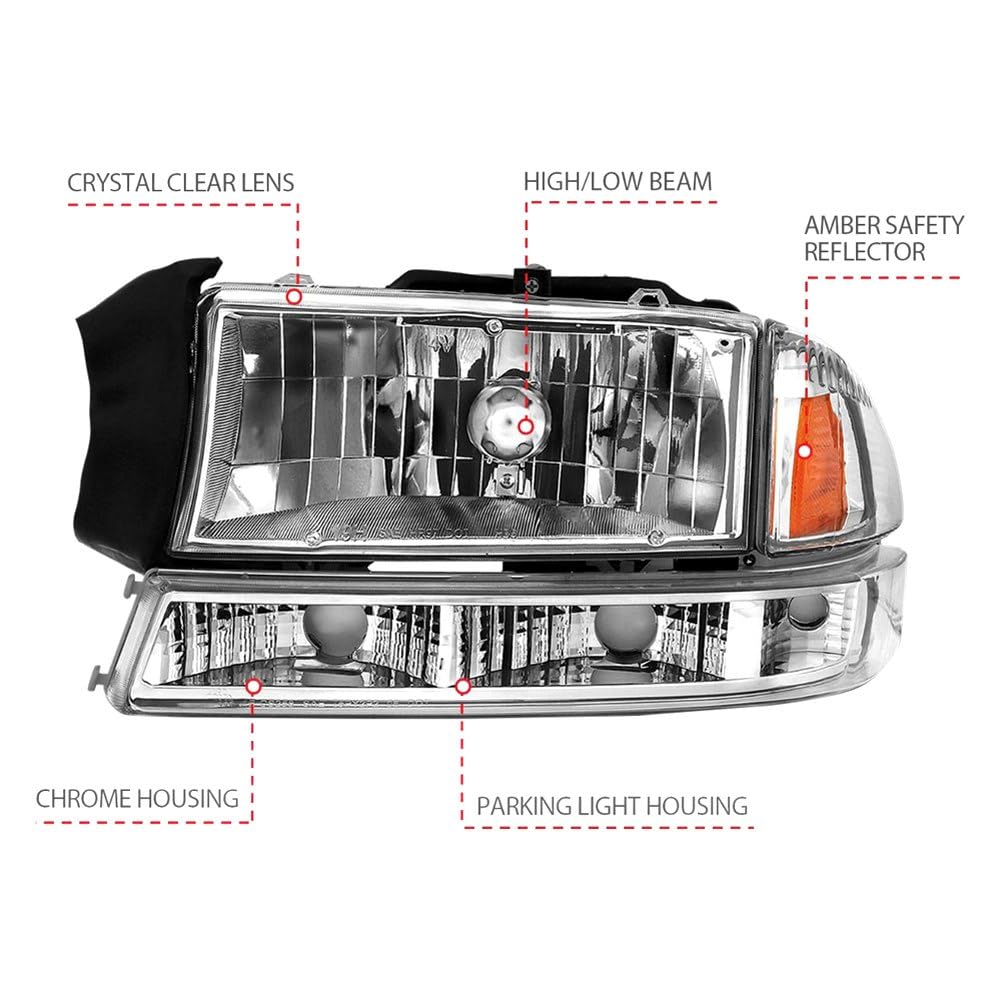 111455 Anzo, Usa Projector Headlamps Fits Dodge Dakota