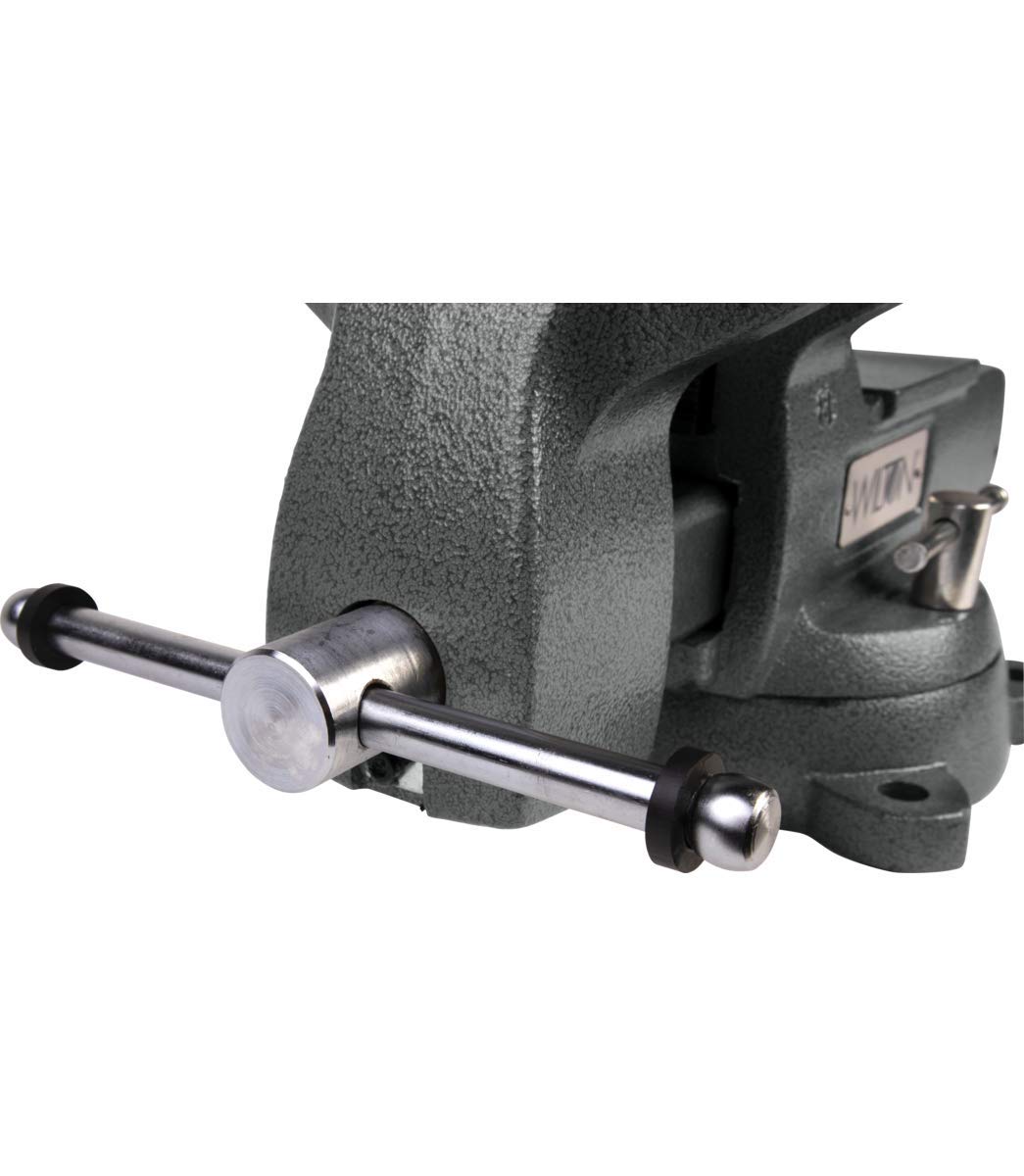 Wilton 8" Jaw Width Mechanics Bench Vise, 8-1/4" Jaw Opening, 4-3/4" Throat (Model 748A)