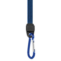 W1451 Performance Tool 12-Inch Flat Bungee w/ Carabiner - Heavy Duty and Secure Strapping for Tarpaulins, Camping Gear, Luggage, and More