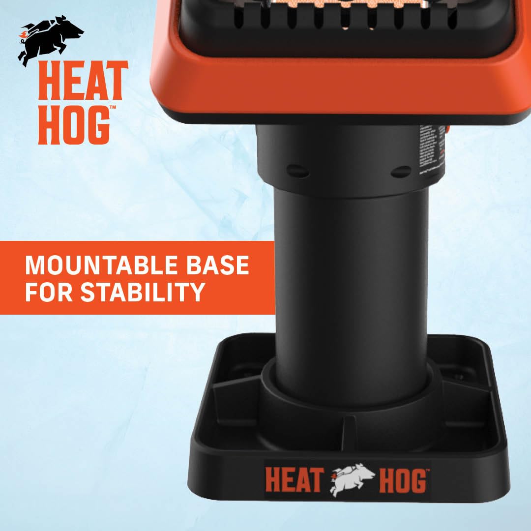 4,000 BTU Heat Hog Portable Propane Radiant Space Heater, Indoor, Outdoor, Garage, Camping, Outdoor Sports, Boating, RVs, Angled Design, Gas Powered
