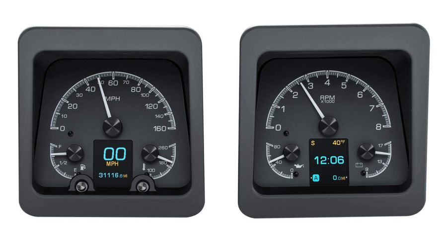 Dakota Digital Customizable Gauge System Kit 69 Chevy Camaro Black Alloy HDX-69C-CAM-K