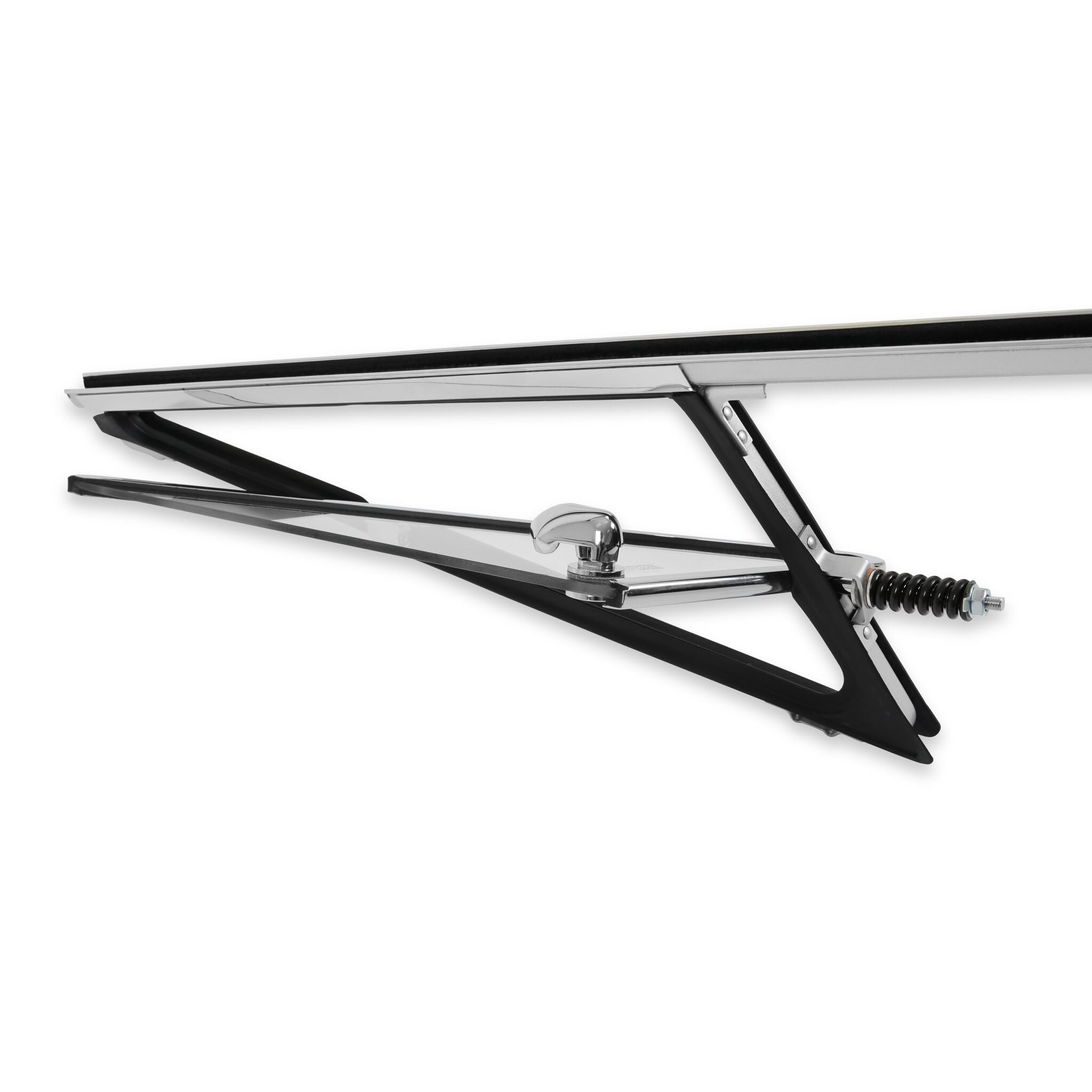 VWA72LHCLEAR Brothers Trucks Vent Window Assembly - Chrome - Clear - Left