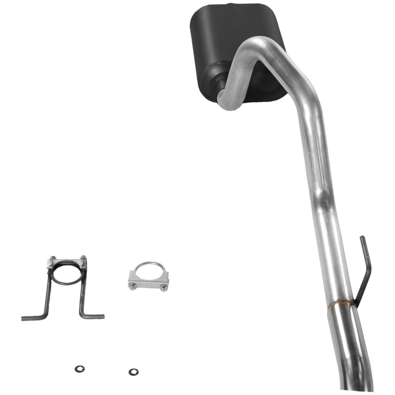 Flowmaster Force II 17272 Cat-Back Exhaust Kit 2.25 Inch Aluminized Steel 2.5 Inch Brushed 304 Stainless Steel Tip Compatible with 1991-1995 Jeep Wrangler 4.0L HO 4-wheel drive only