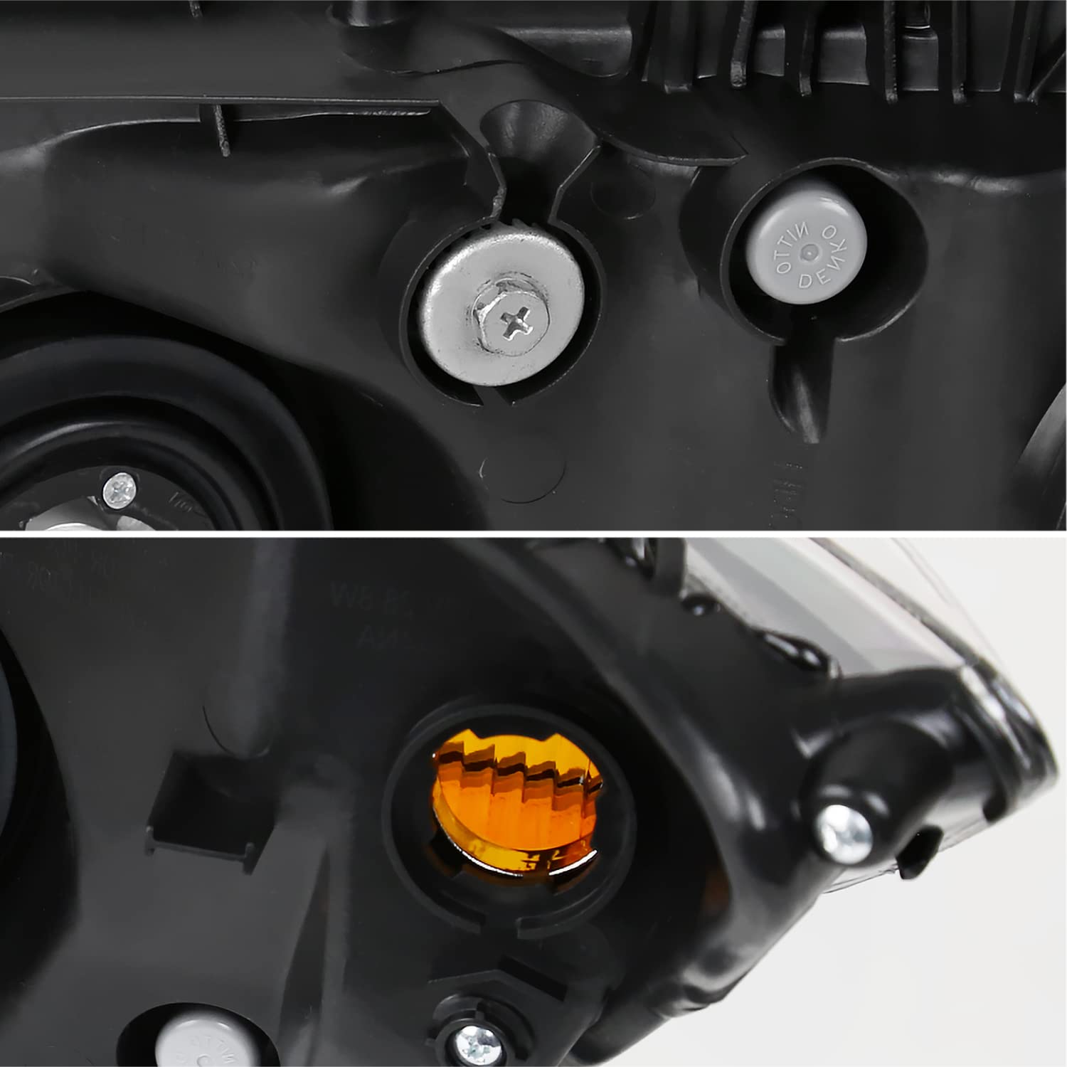 SPEC-D TUNING Black Right Passenger Side Headlight Compatible with 2012-2015 Honda Civic Sedan, 2012-2013 Civic Coupe Head Light Lamp Assembly