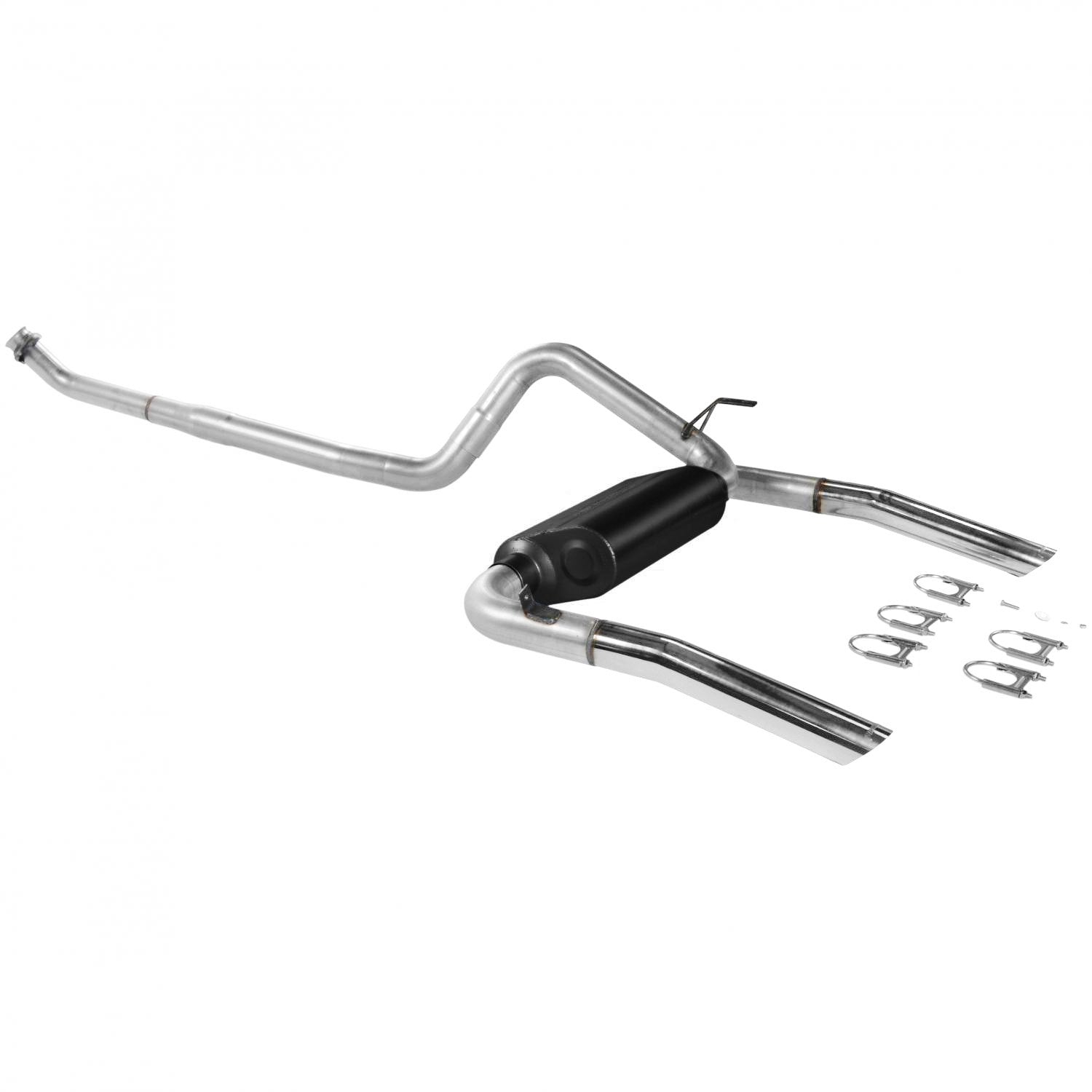 American Thunder Flowmaster 17234 Cat-Back Exhaust Kit 3 Inch Aluminized Steel Polished 304 Stainless Tips Compatible with 1986-1991 Chevy Camaro Pontiac Firebird V8 2.5 inch Flanged Converter