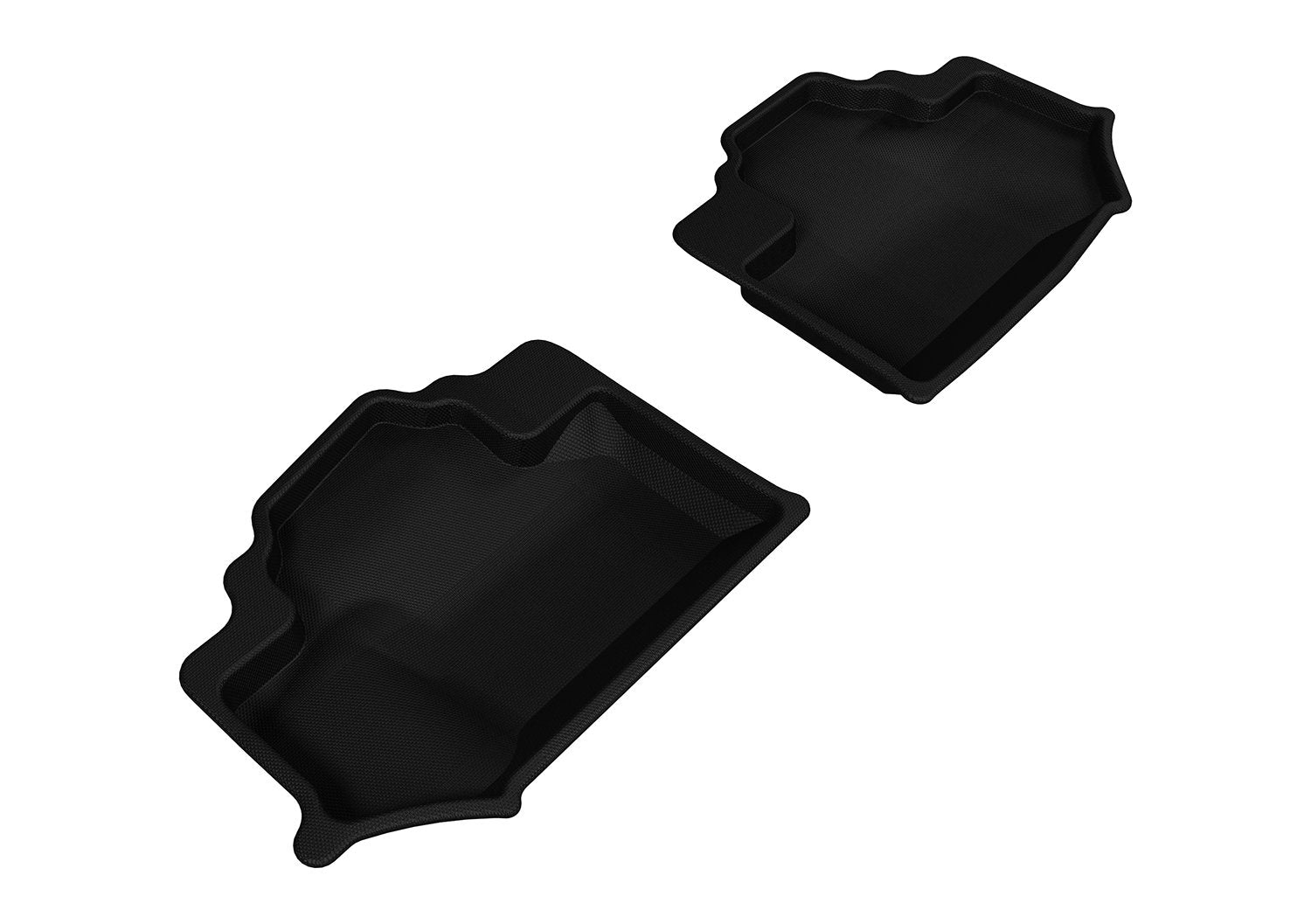 Kagu 3D MAXpider Custom Fit Floor Mat (Black) for 2014-2018 Jeep Wrangler JK 2-Door - 2ND Row