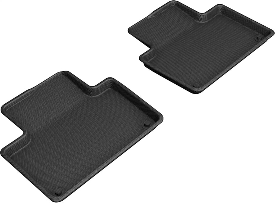 3D MAXpider Kagu Custom Fit Floor Mat (Black) Compatible with Volvo Xc90 T8 Twin Engine 2015-2026 - Second Row