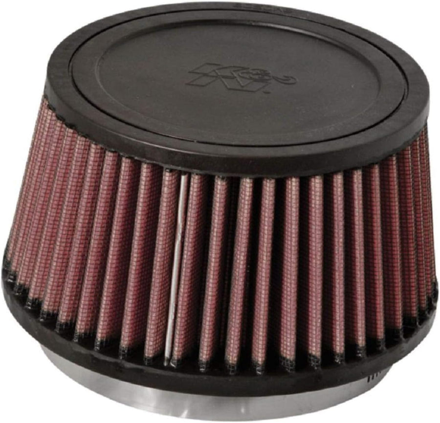 High-Flow K&N Original Lifetime Universal Clamp-On Air Filter: High Performance, Premium: Flange Diameter: 4.5 In, Filter Height: 3.25 In, Flange Length: 0.625 In, Shape: Round Tapered, RU-3110