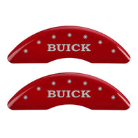 Caliper Covers MGP 49001SBSHRD with Red Powder Coat Finish, (Set of 4)
