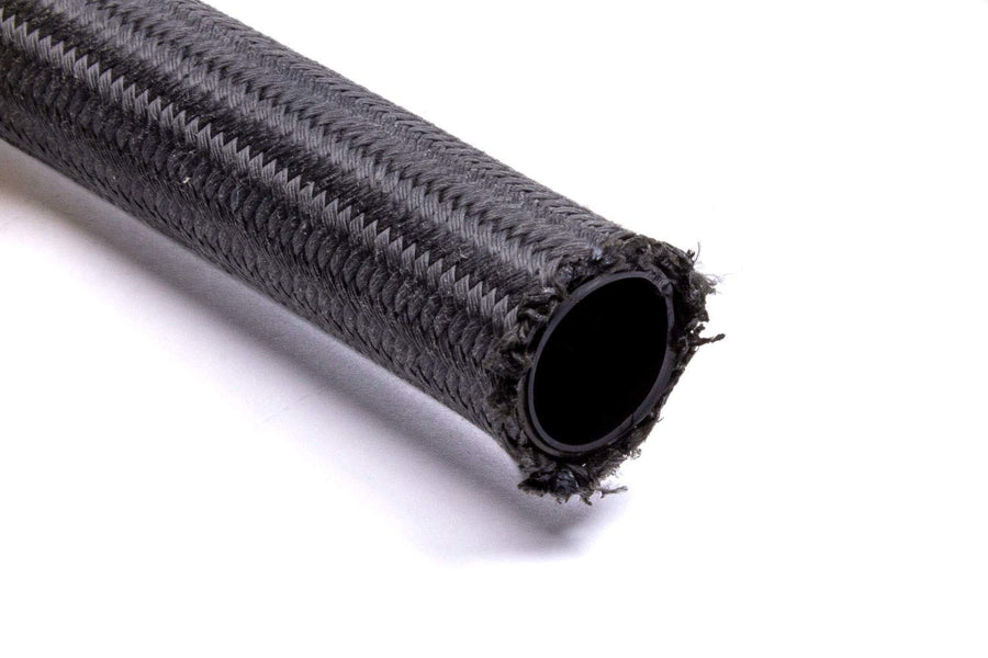 6 an Fragola Hose, 15 ft, Braided Fire Retardant Fabric, PTFE, Black, Each