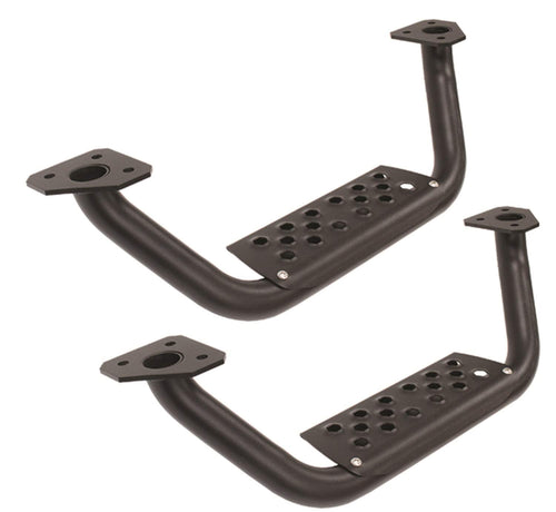 Dominator Xtreme D6 Go Rhino 4" Drop Steps | Mild Steel, Textured Black | D6410000T | Fits Go Rhino Dominator Xtreme D6 SideSteps